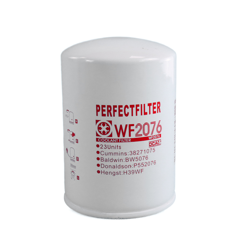 WF2076 Fleetguard Spare Parts Water Filter for  Cummins